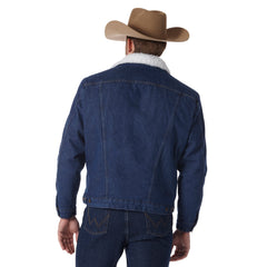 Wrangler Denim Jacket Sherpa Lined - Blue